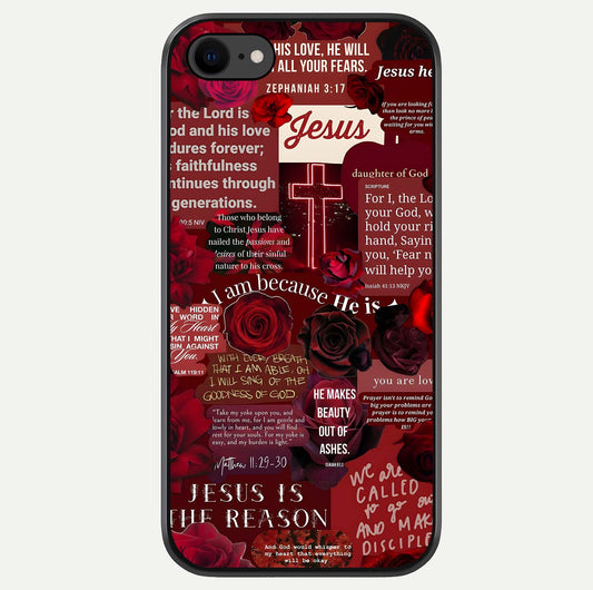 Jesus Love Heals Glass Case For iPhone 8 by Custom World
