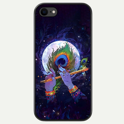 Krishna Hands Art Glass Case For iPhone 8 by Custom World