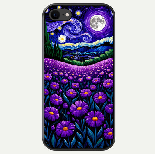 Lavender Moon Field Glass Case For iPhone 8 by Custom World