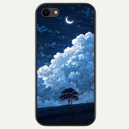 Midnight Sky Serenity Glass Case For iPhone 8 by Custom World