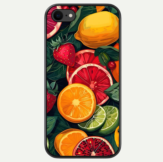 Multiple Fruits Glass Case For iPhone 8 by Custom World