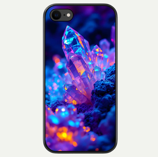 Neon Aura Shards Glass Case For iPhone 8 by Custom World