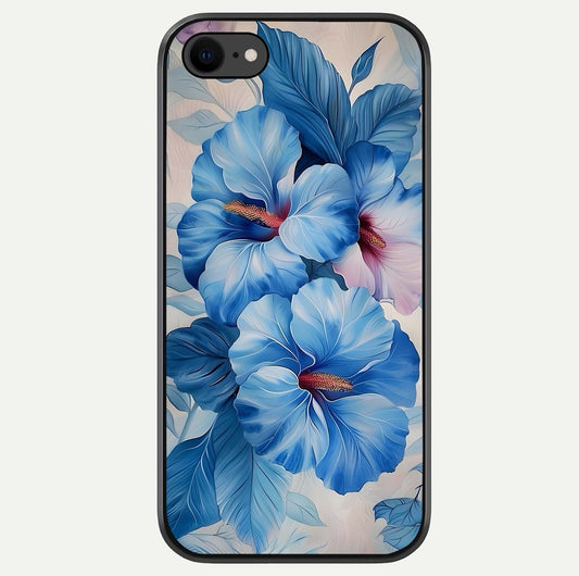 Ocean Hibiscus Grace Glass Case For iPhone 8 by Custom World