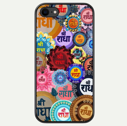 Radha Divine Bloom Glass Case For iPhone 8 by Custom World