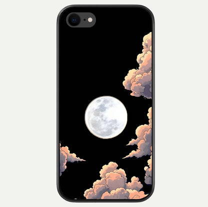 Shade Cloud Moon Glass Case For iPhone 8 by Custom World