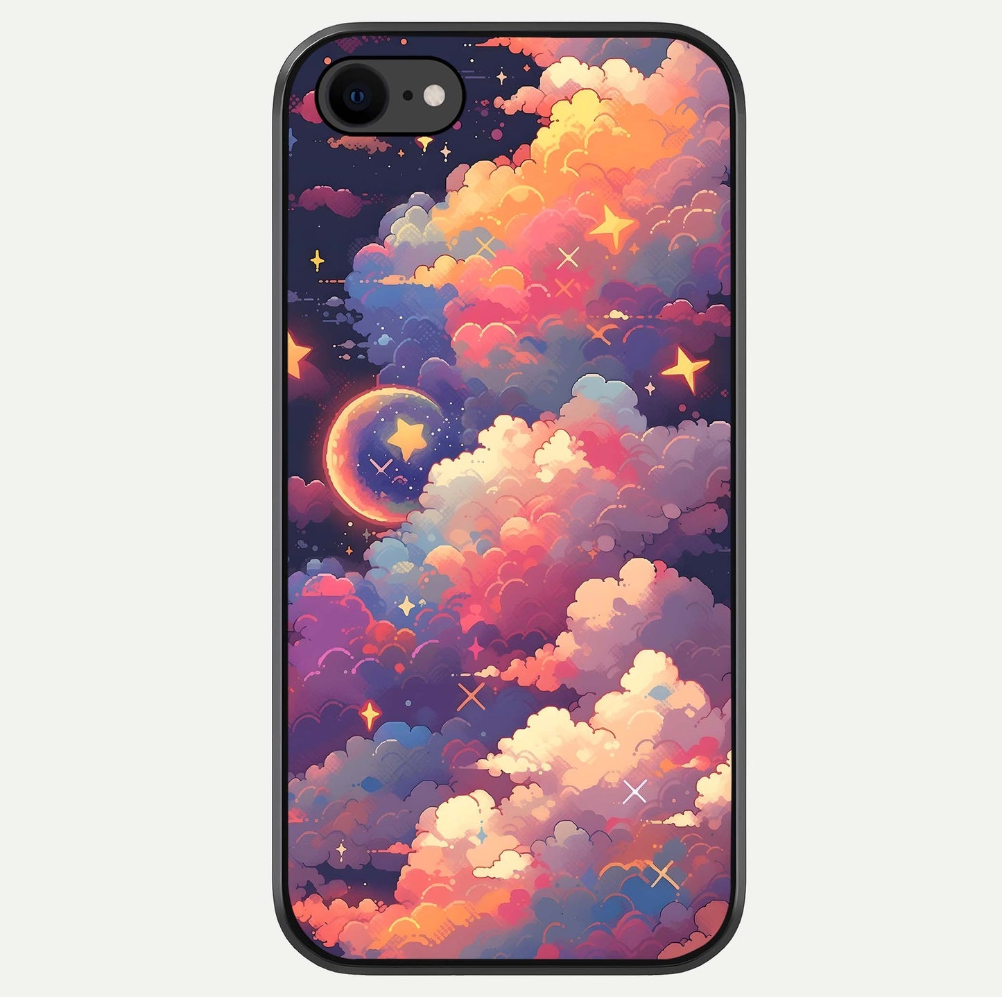 Starlit Dream Clouds Glass Case For iPhone 8 by Custom World