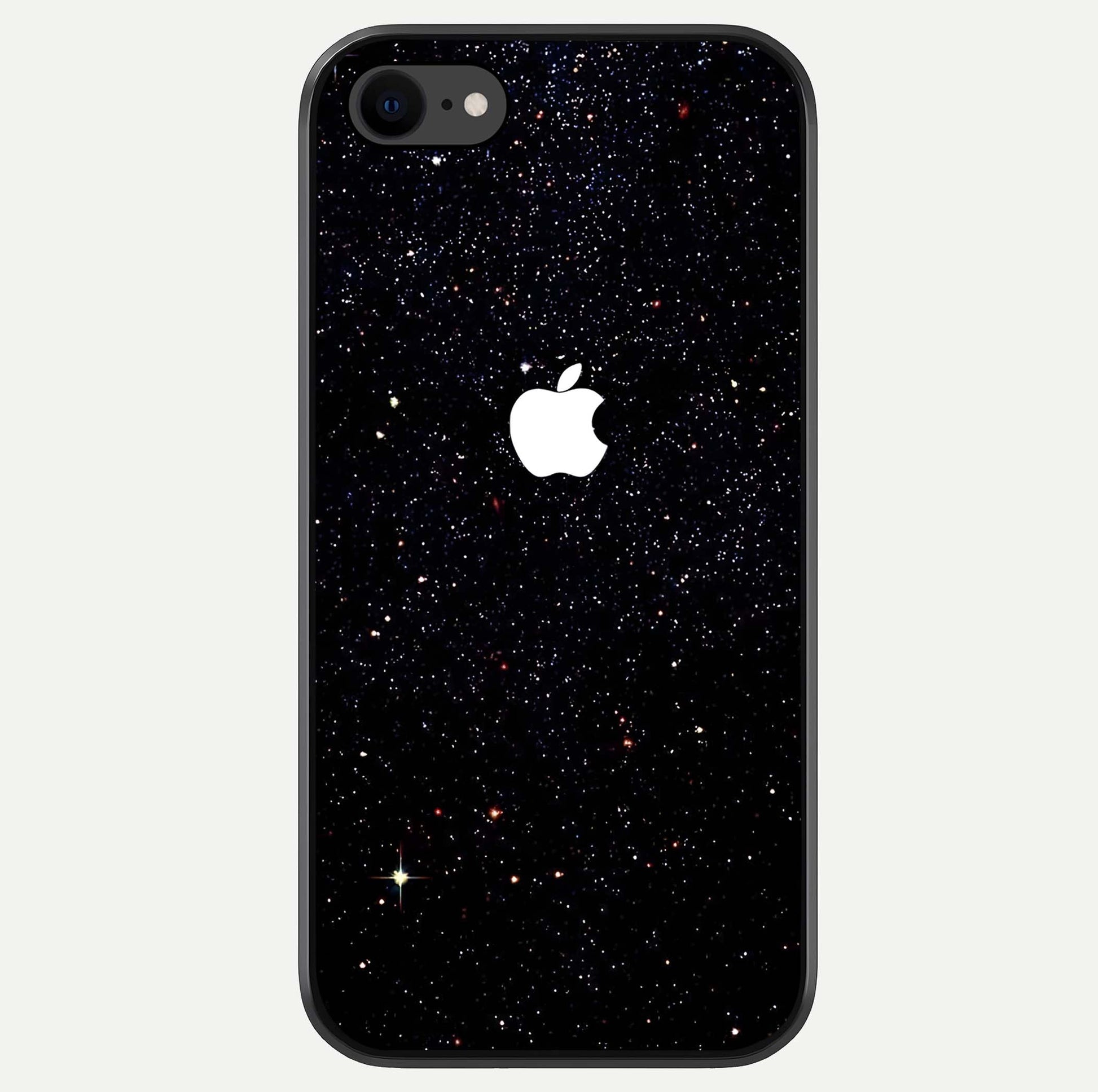 Starry Apple Galaxy Glass Case For iPhone 8 by Custom World