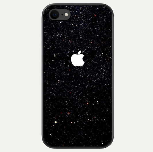Starry Apple Galaxy Glass Case For iPhone 8 by Custom World