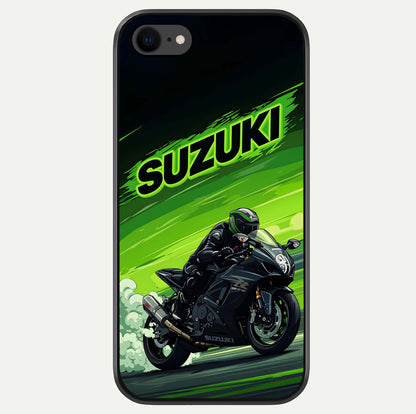Suzuki Speed Beast Glass Case For iPhone 8 by Custom World