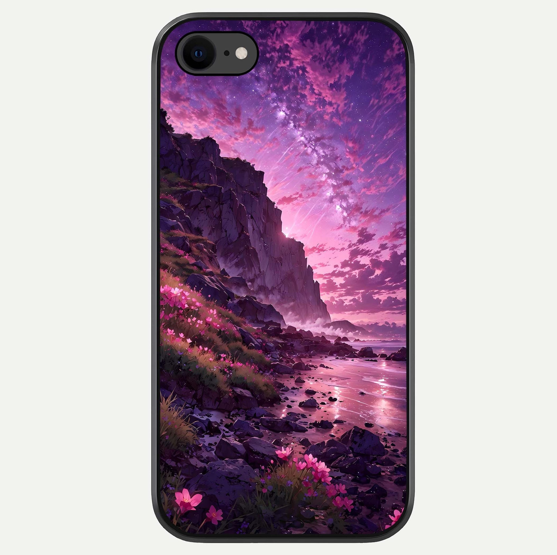 Twilight Blossom Coast Glass Case For iPhone 8 by Custom World