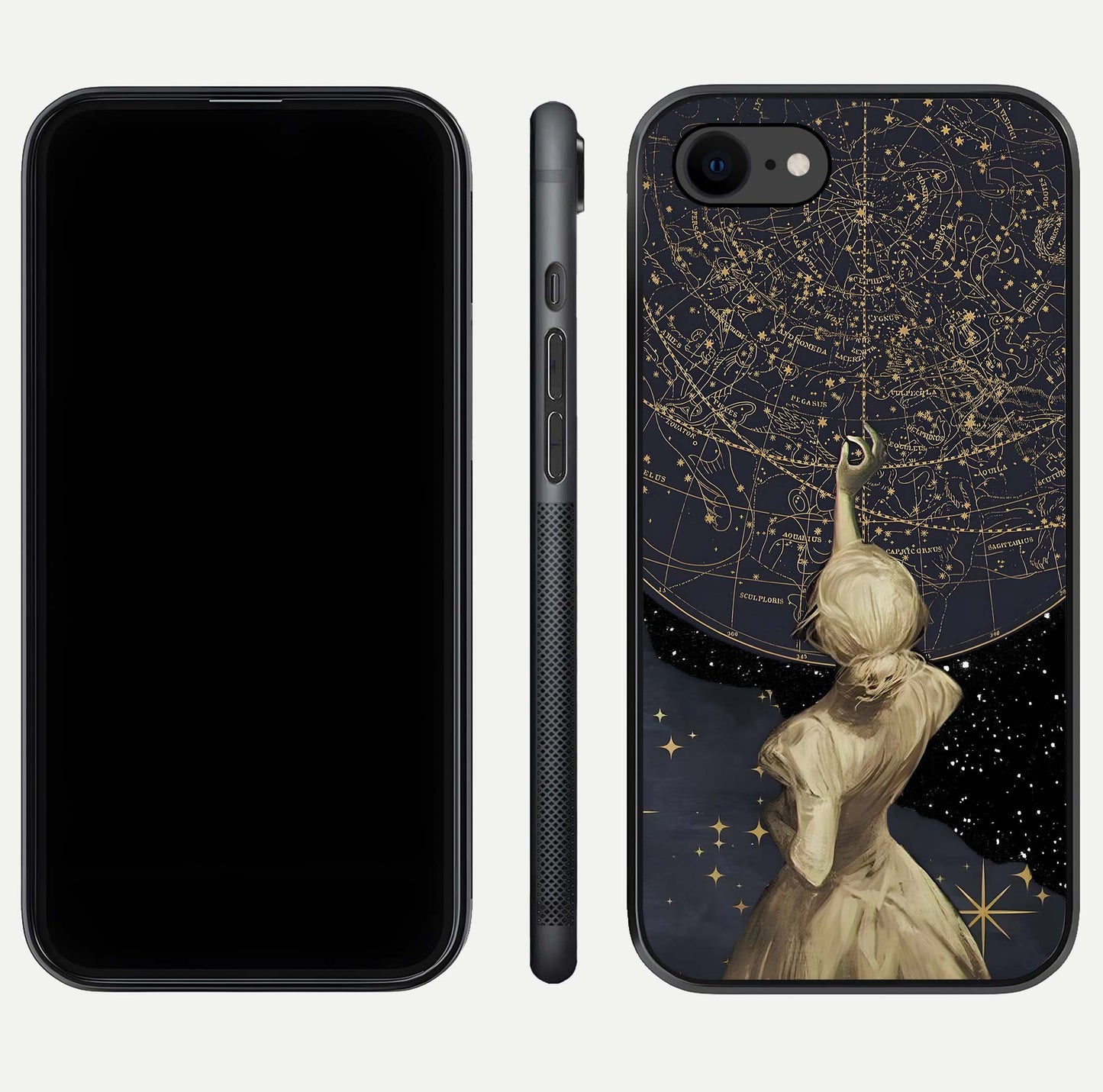 Taylor Swift Girl Glass Case for iPhone 8 front & back layout showing clean edge and vivid print