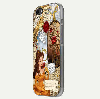 Golden Dream Belle Glass Case for iPhone 8 side-angle image showing reflective edges and premium golden tint
