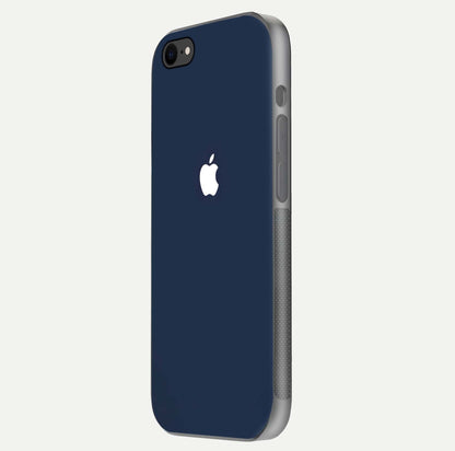 Minimal Apple Night Glass Case for iPhone 8 side-angle image showing sleek reflection and clean gloss