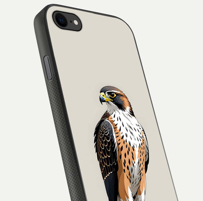 Clever Eagle Glass Case for iPhone 8 close-up highlighting eagle detail and HD reflection