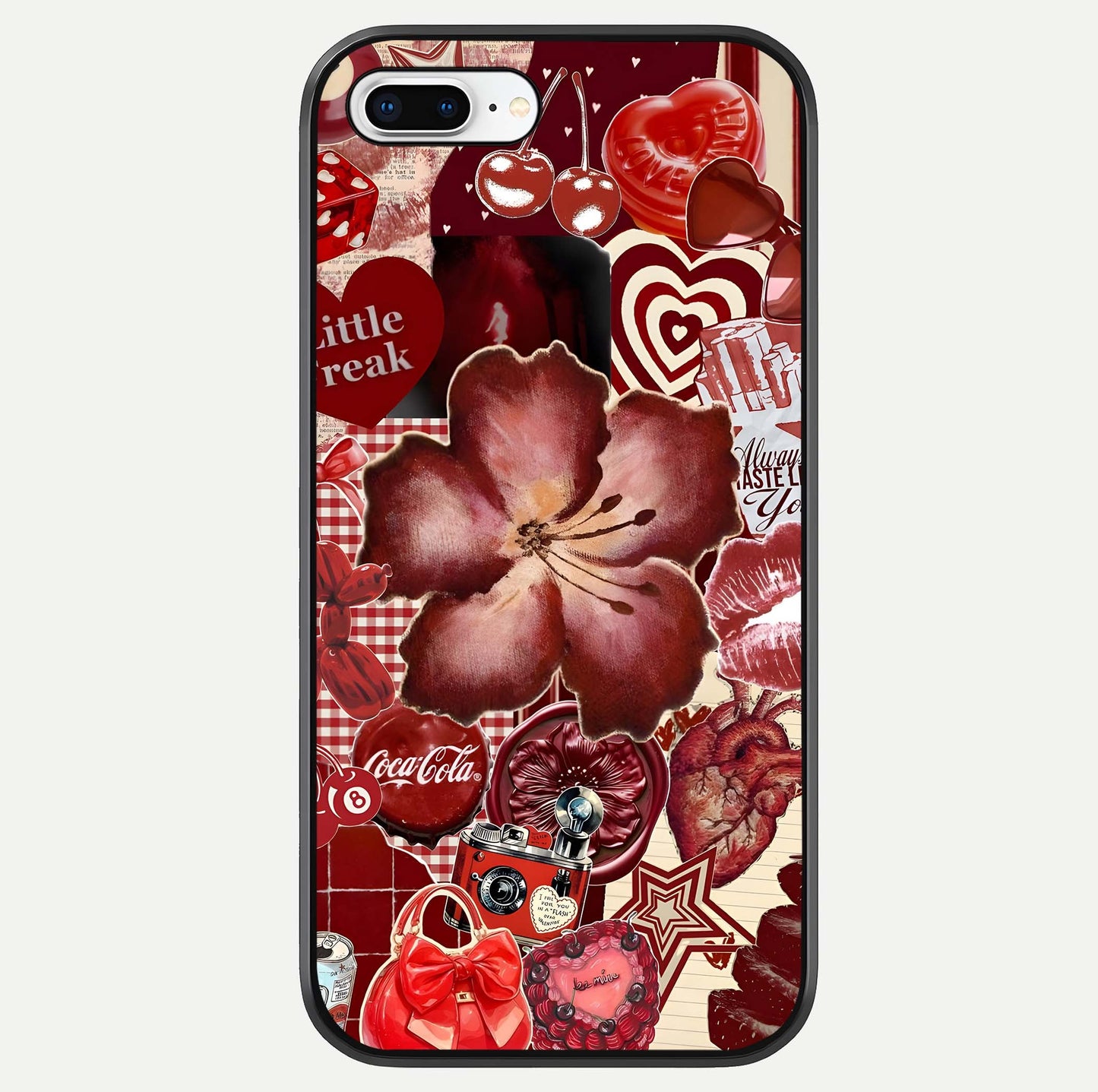 Aesthetic Little Freak Glass Case For iPhone 16 Pro by Custom World