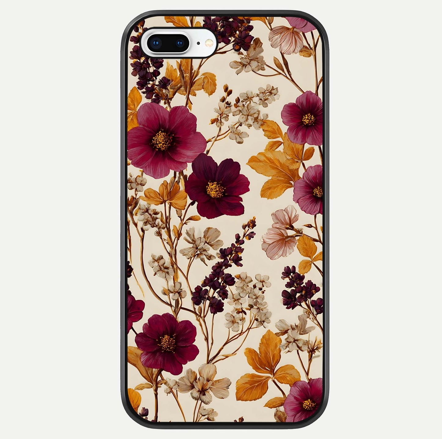 Autumn Wine Bloom Glass Case For iPhone 16 Pro by Custom World