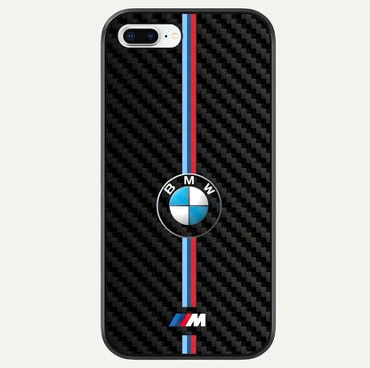 BMW Pattern Glass Case For iPhone 8 Plus by Custom World