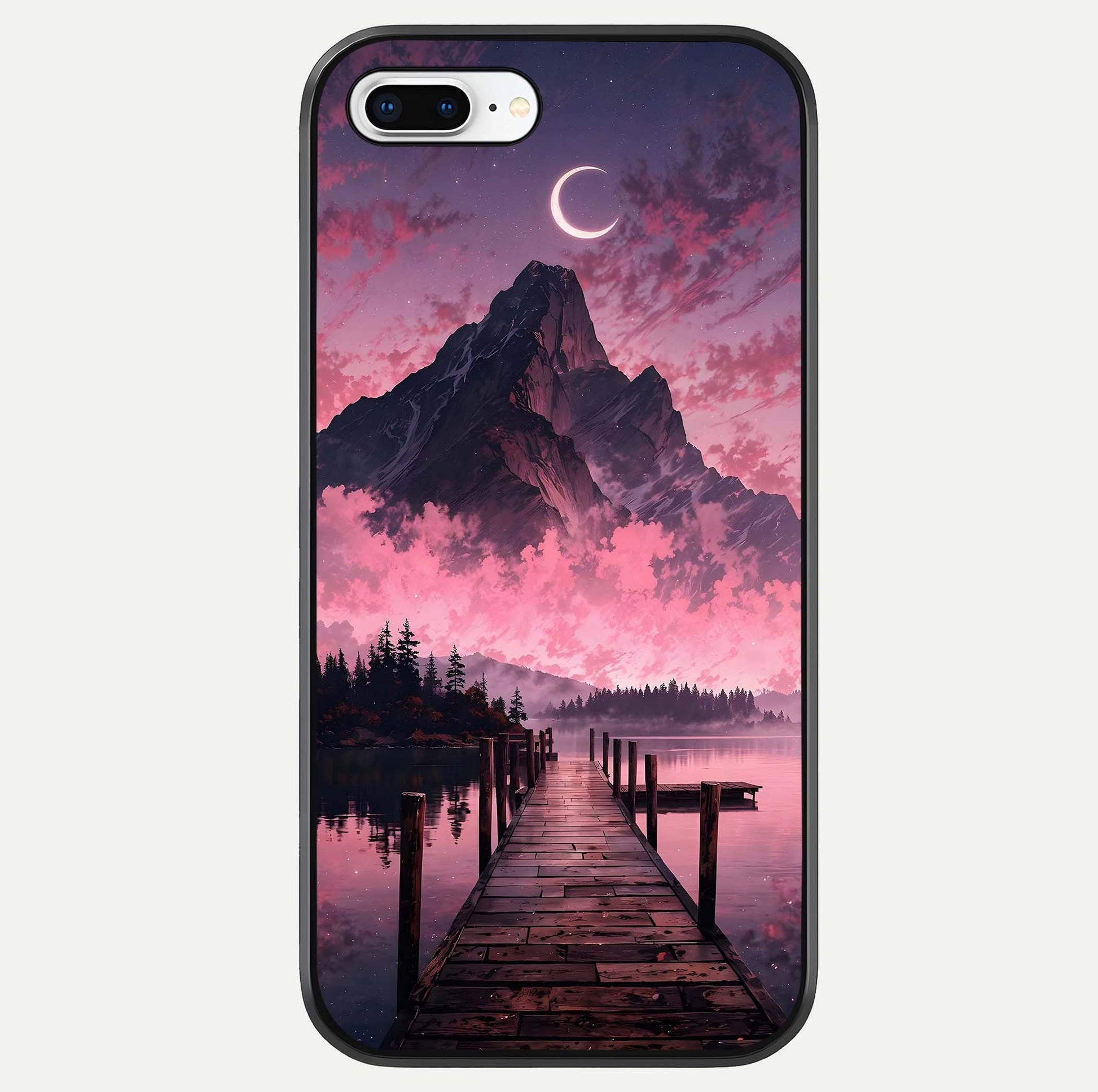 Beautiful Mountain View Glass Case For iPhone 16 Pro by Custom World