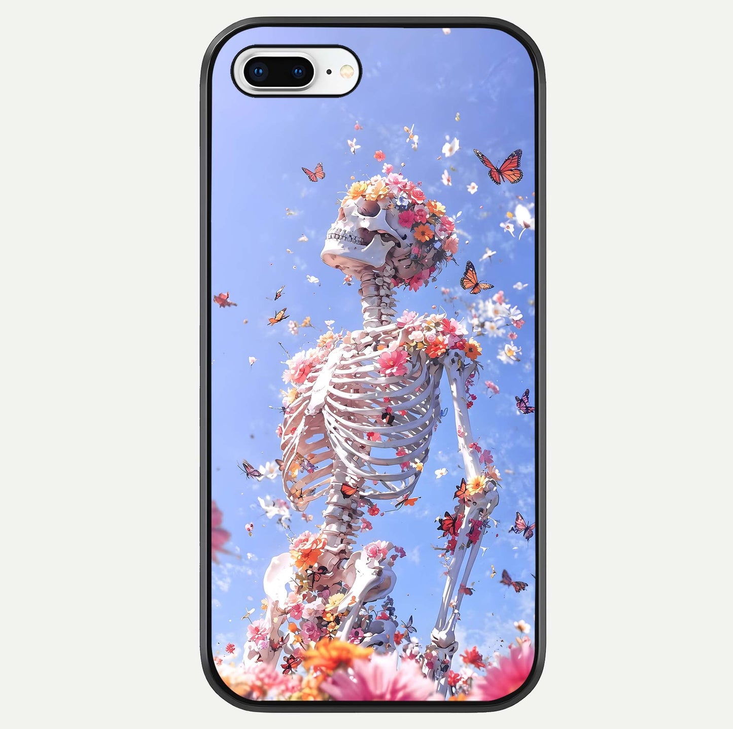 Bloom Beyond Bones Glass Case For iPhone 8 Plus by Custom World