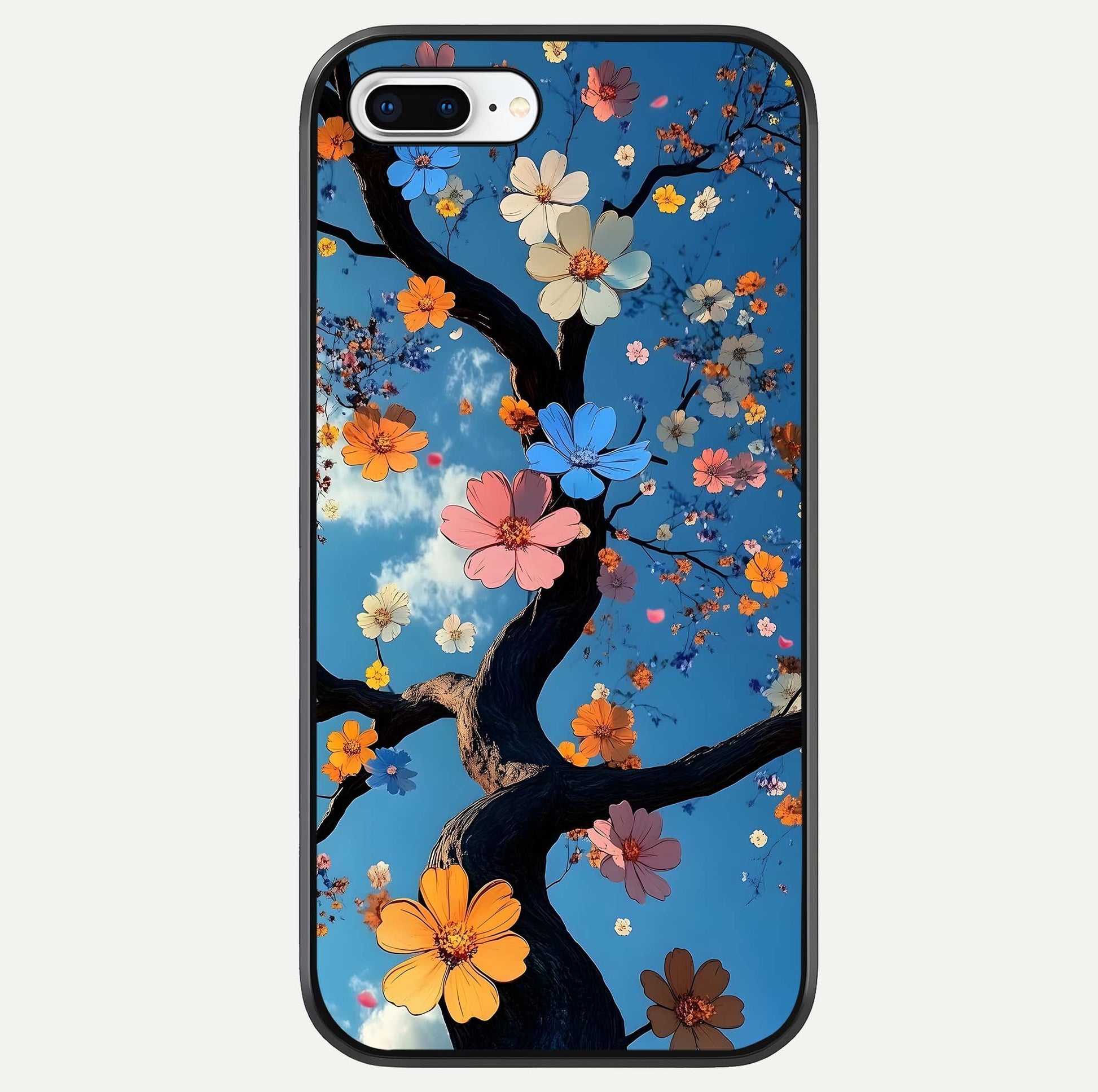 Blossom Dream Sky Glass Case For iPhone 16 Pro by Custom World