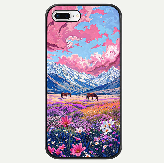 Blossom Valley Dream Glass Case For iPhone 16 Pro by Custom World