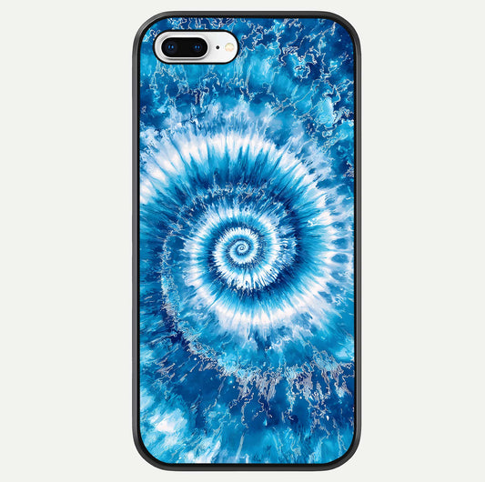 Blue Galaxy Wave Glass Case For iPhone 16 Pro by Custom World