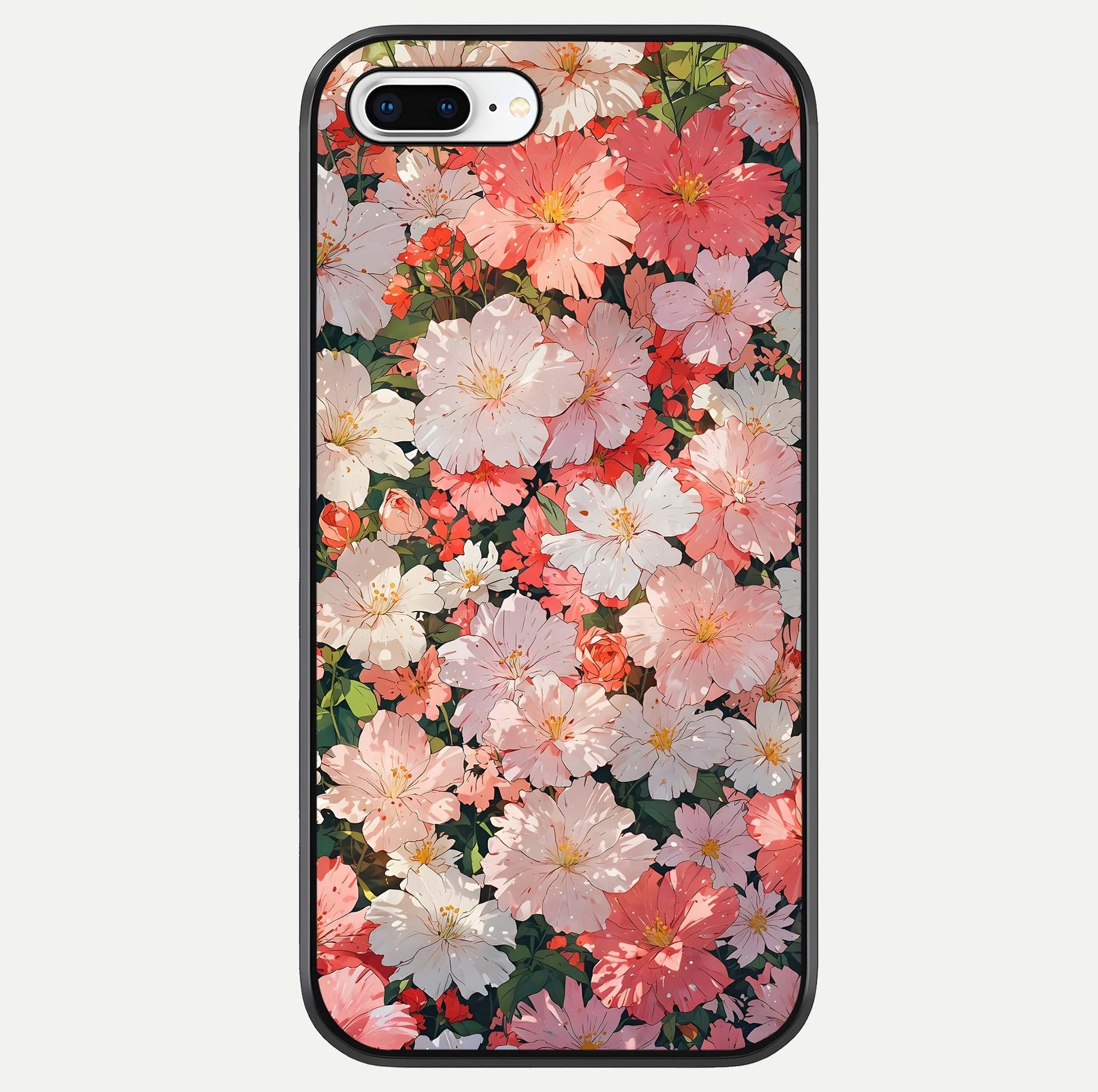 Blush Bloom Field Glass Case For iPhone 8 Plus by Custom World