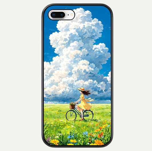 Breezy Meadow Ride Glass Case For iPhone 8 Plus by Custom World