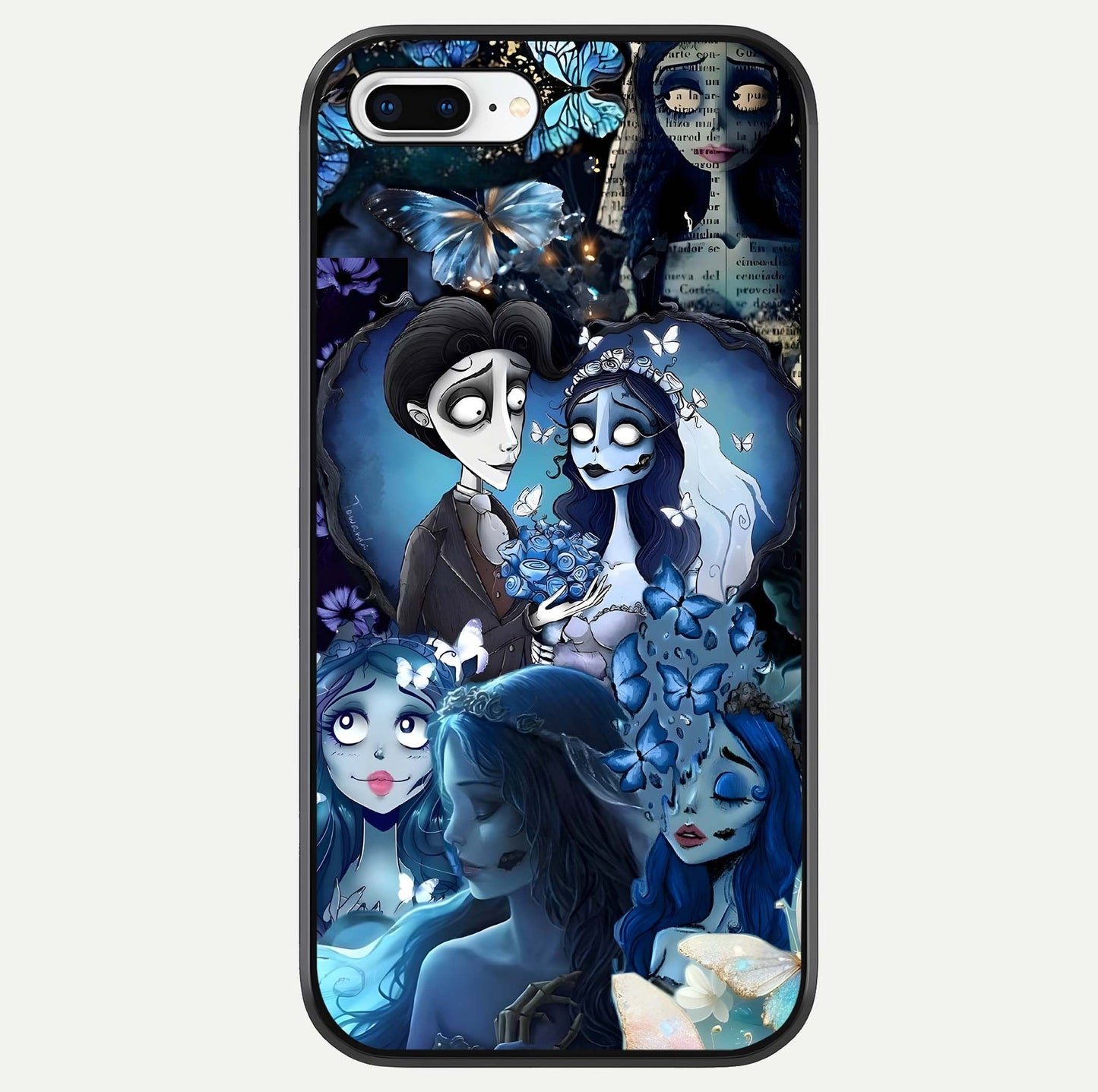 Butterfly Ghost Soul Glass Case For iPhone 8 Plus by Custom World