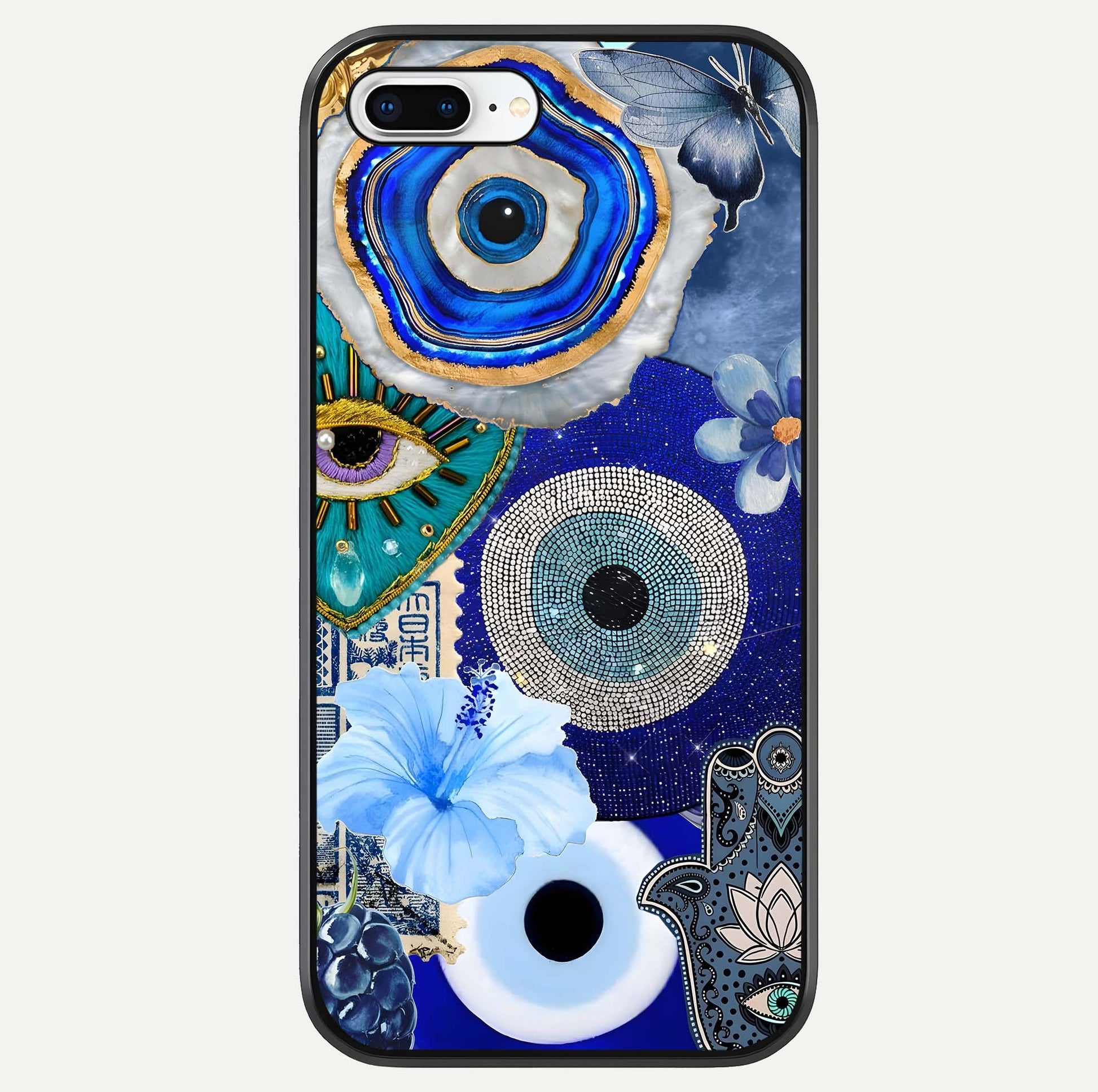 Celestial Celestial Blue Vision Glass Case For iPhone 8 Plus by Custom World