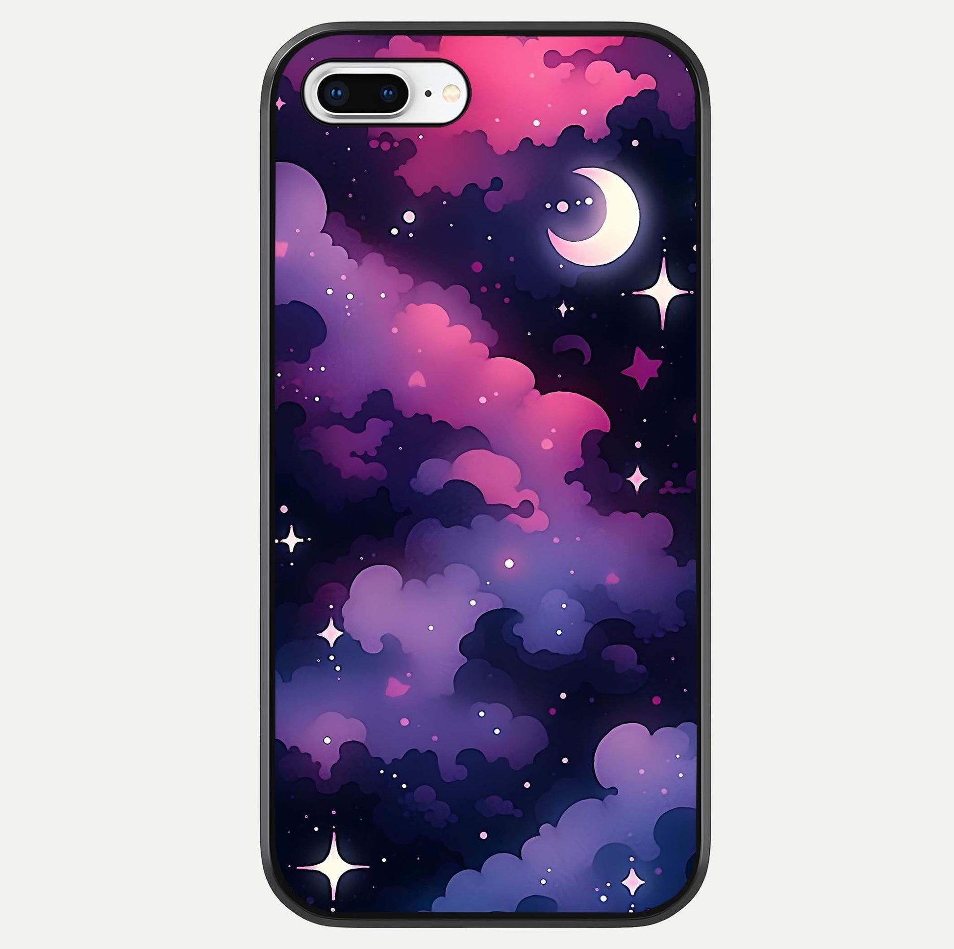 Celestial Moon Magic Glass Case For iPhone 8 Plus by Custom World