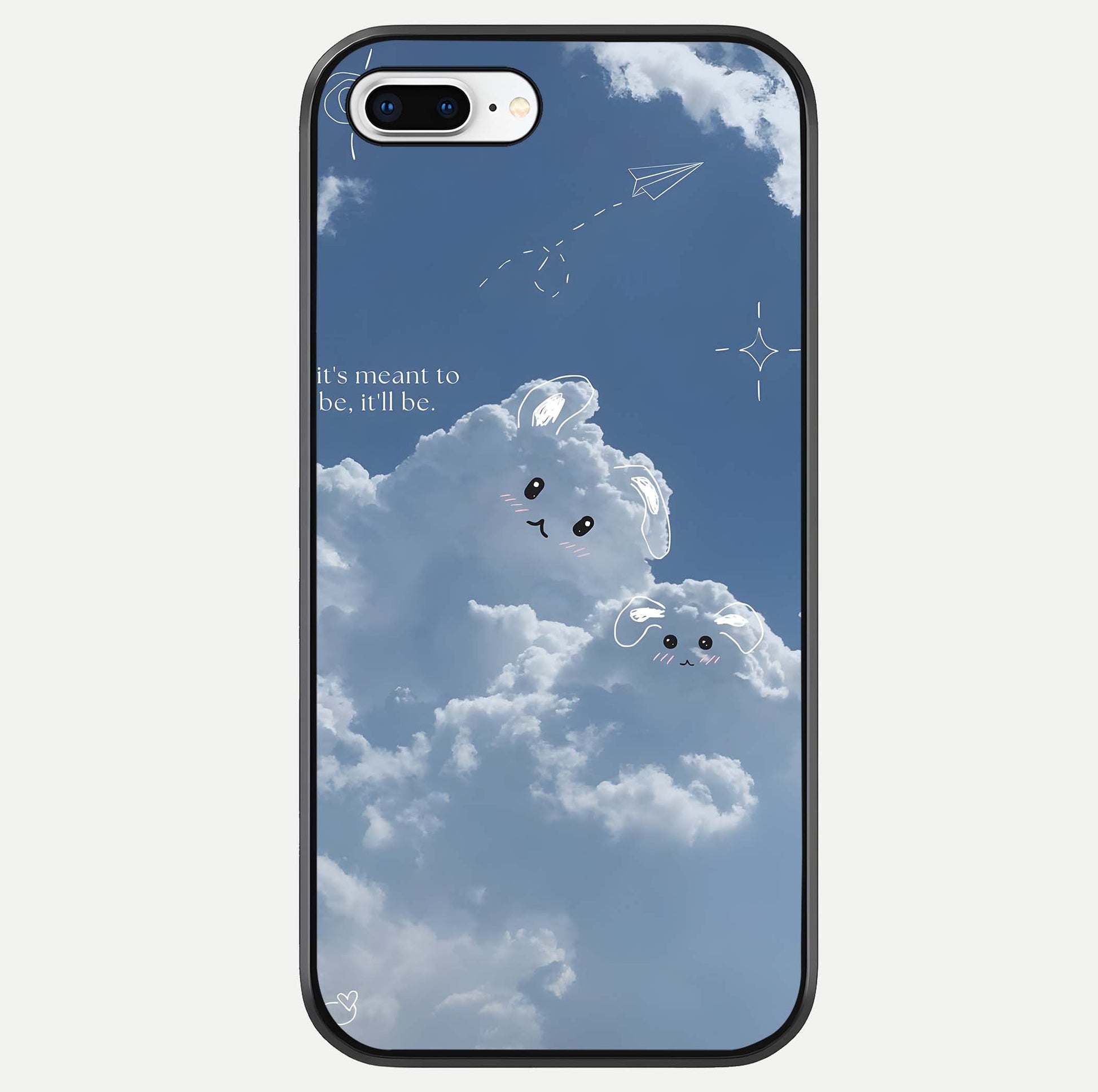 Cloud Bunny Dreams Glass Case For iPhone 8 Plus by Custom World