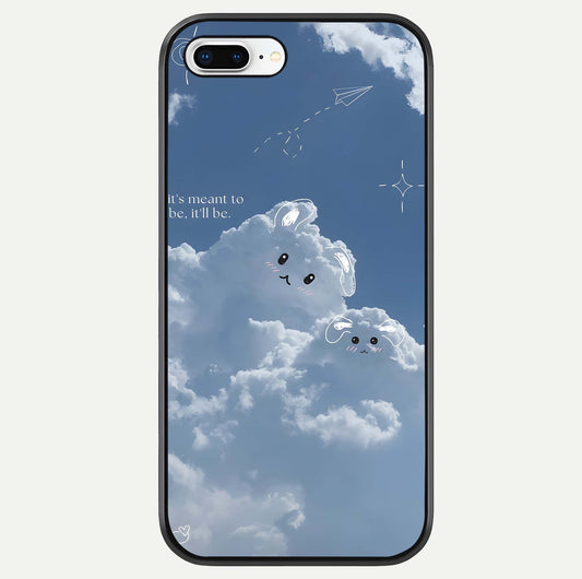 Cloud Bunny Dreams Glass Case For iPhone 8 Plus by Custom World