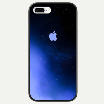 Cosmic Blue Apple Glass Case For iPhone 8 Plus by Custom World