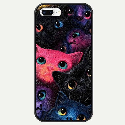 Cosmic Cats Dreams Glass Case For iPhone 8 Plus by Custom World
