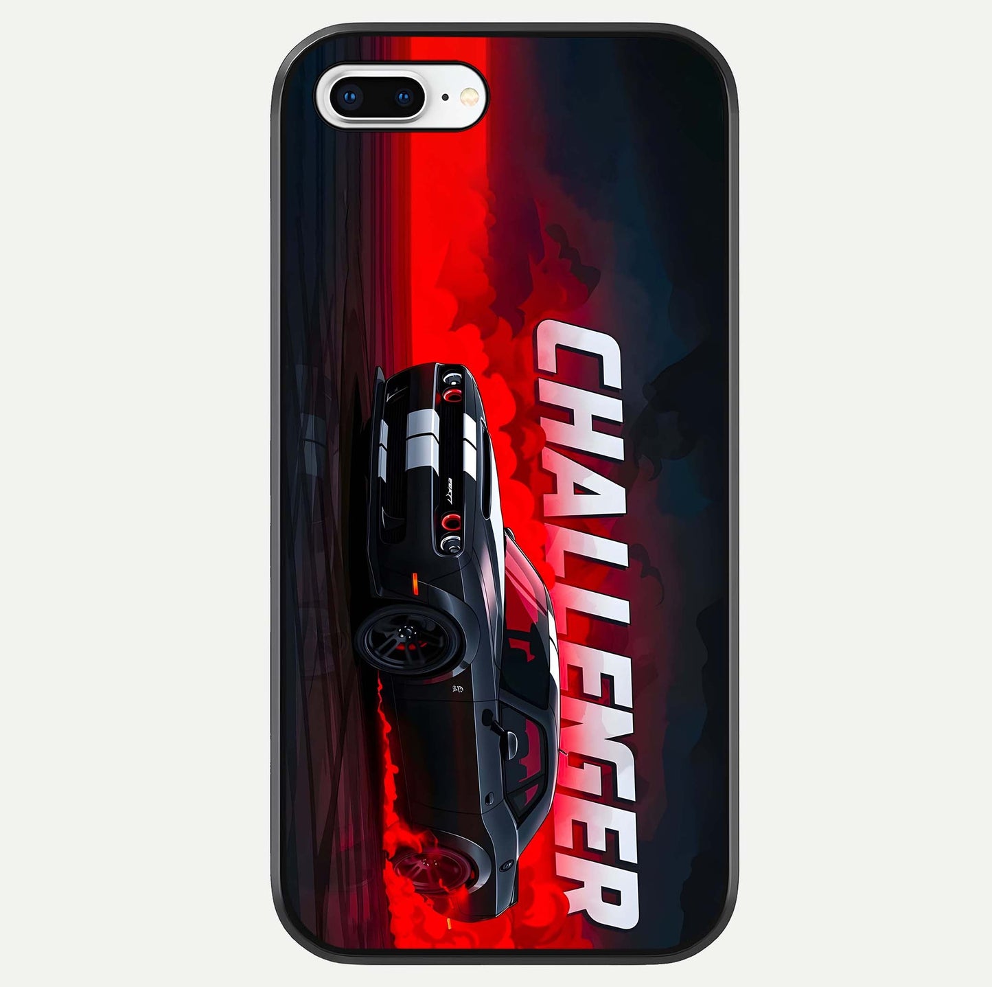 Crimson Challenger Fury Glass Case For iPhone 8 Plus by Custom World