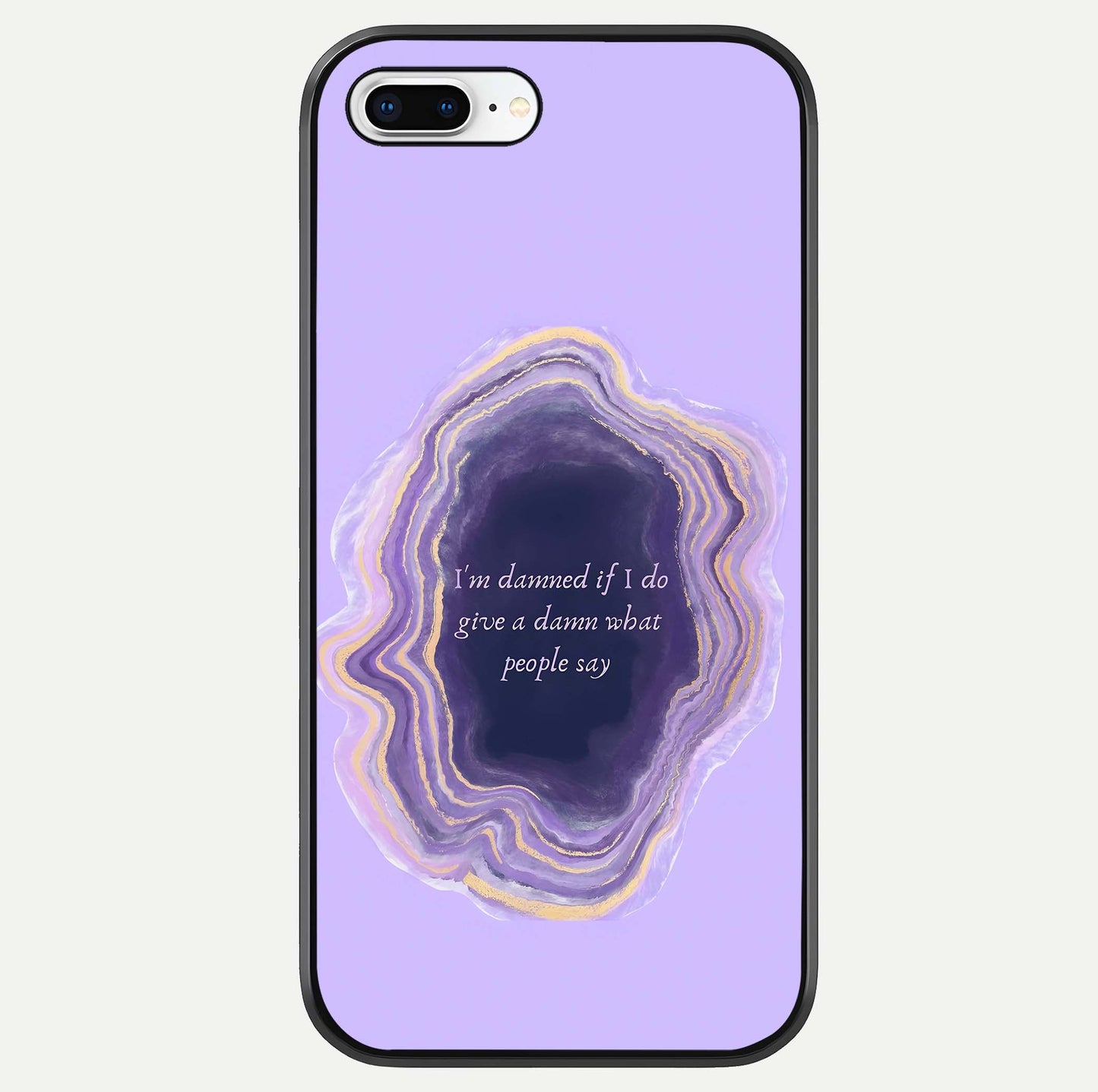 Damned People Quote Glass Case For iPhone 8 Plus by Custom World