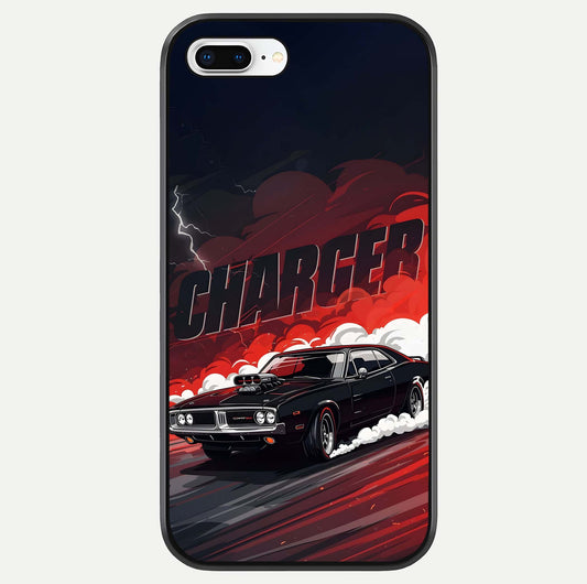 Dark Charger Fury Glass Case For iPhone 8 Plus by Custom World