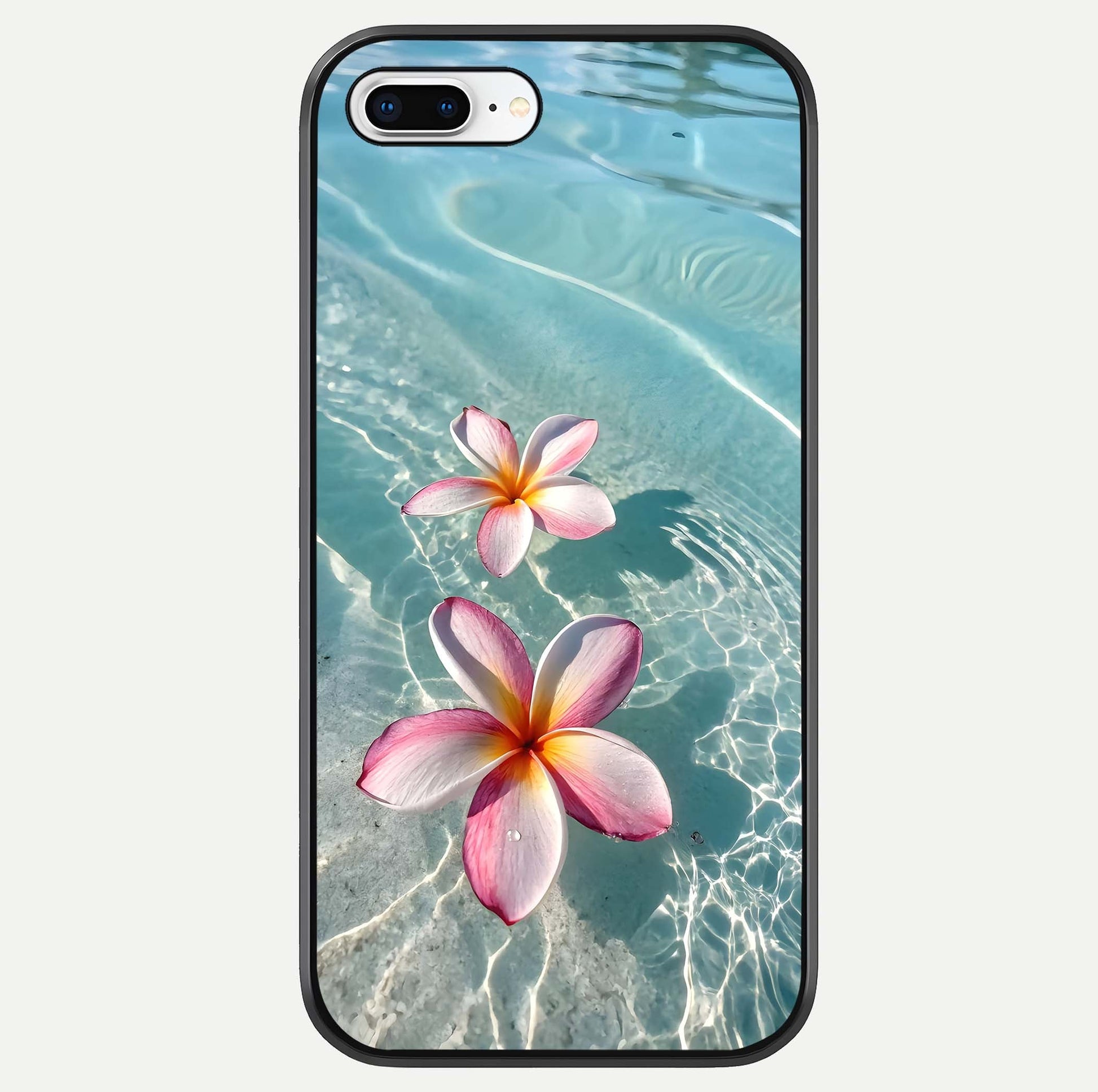Floating Bloom Bliss Glass Case For iPhone 8 Plus by Custom World