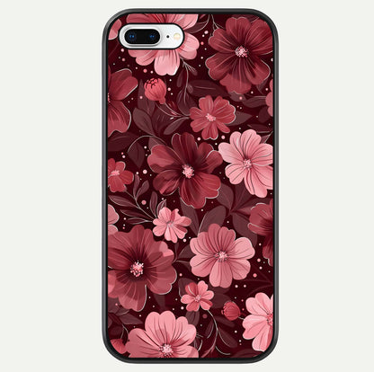 Flower Blush Bloom Glass Case For iPhone 8 Plus by Custom World