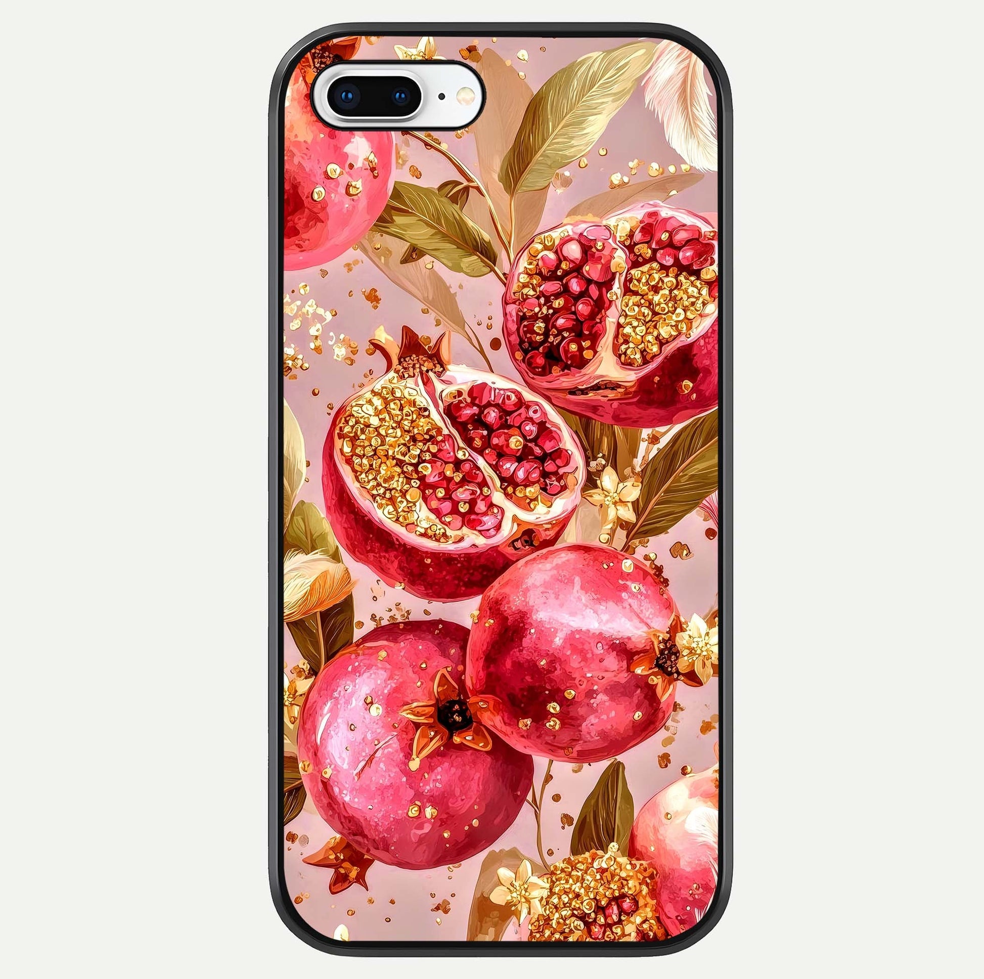 Golden Bloom Glow Glass Case For iPhone 8 Plus by Custom World