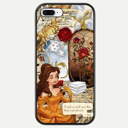 Golden Dream Belle Glass Case For iPhone 8 Plus by Custom World