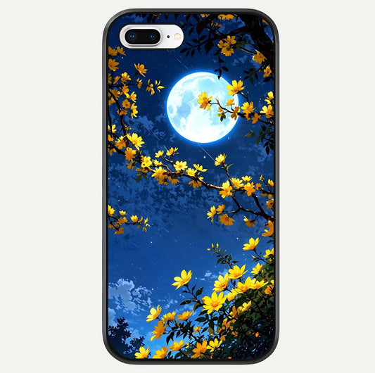 Golden Night Glow Glass Case For iPhone 8 Plus by Custom World