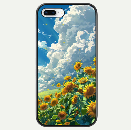 Golden Sun Glory Glass Case For iPhone 8 Plus by Custom World