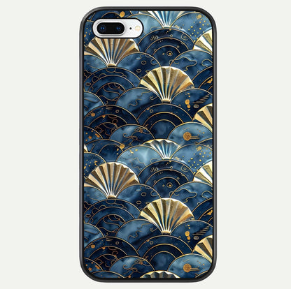 Golden Wave Luxe Glass Case For iPhone 8 Plus by Custom World