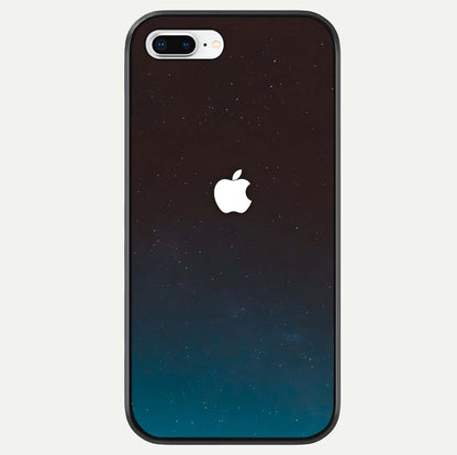 Green Emerald Apple Logo Glass Case For iPhone 8 Plus by Custom World