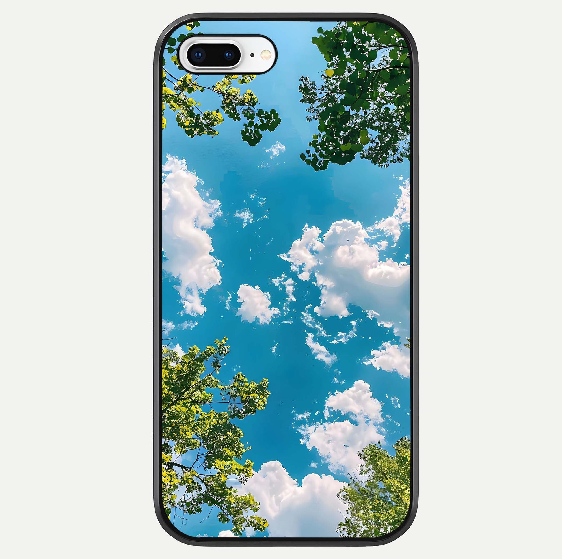 Greenery Sky Glass Case For iPhone 8 Plus by Custom World