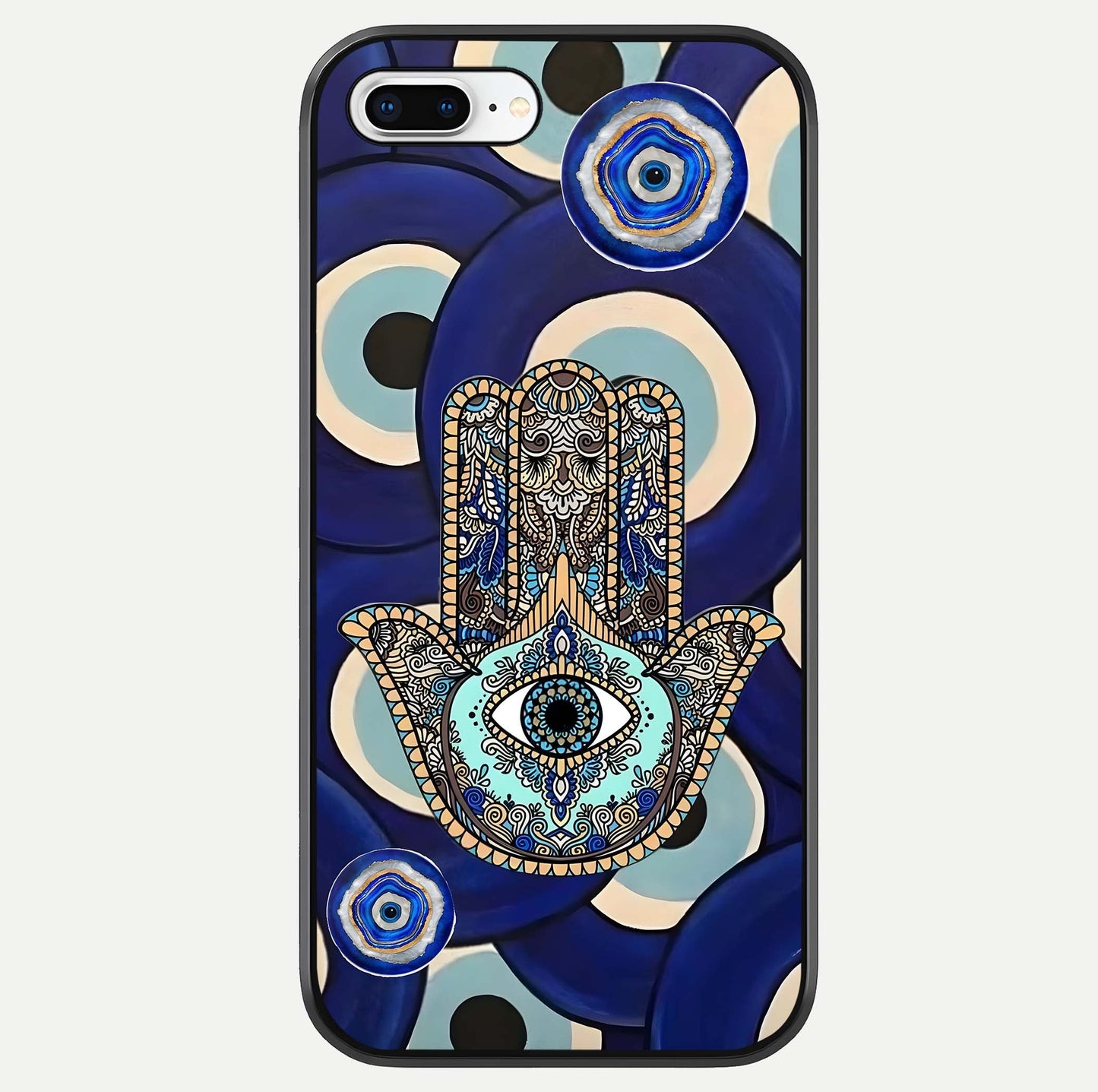 Hamsa Divine Guard Glass Case For iPhone 8 Plus by Custom World