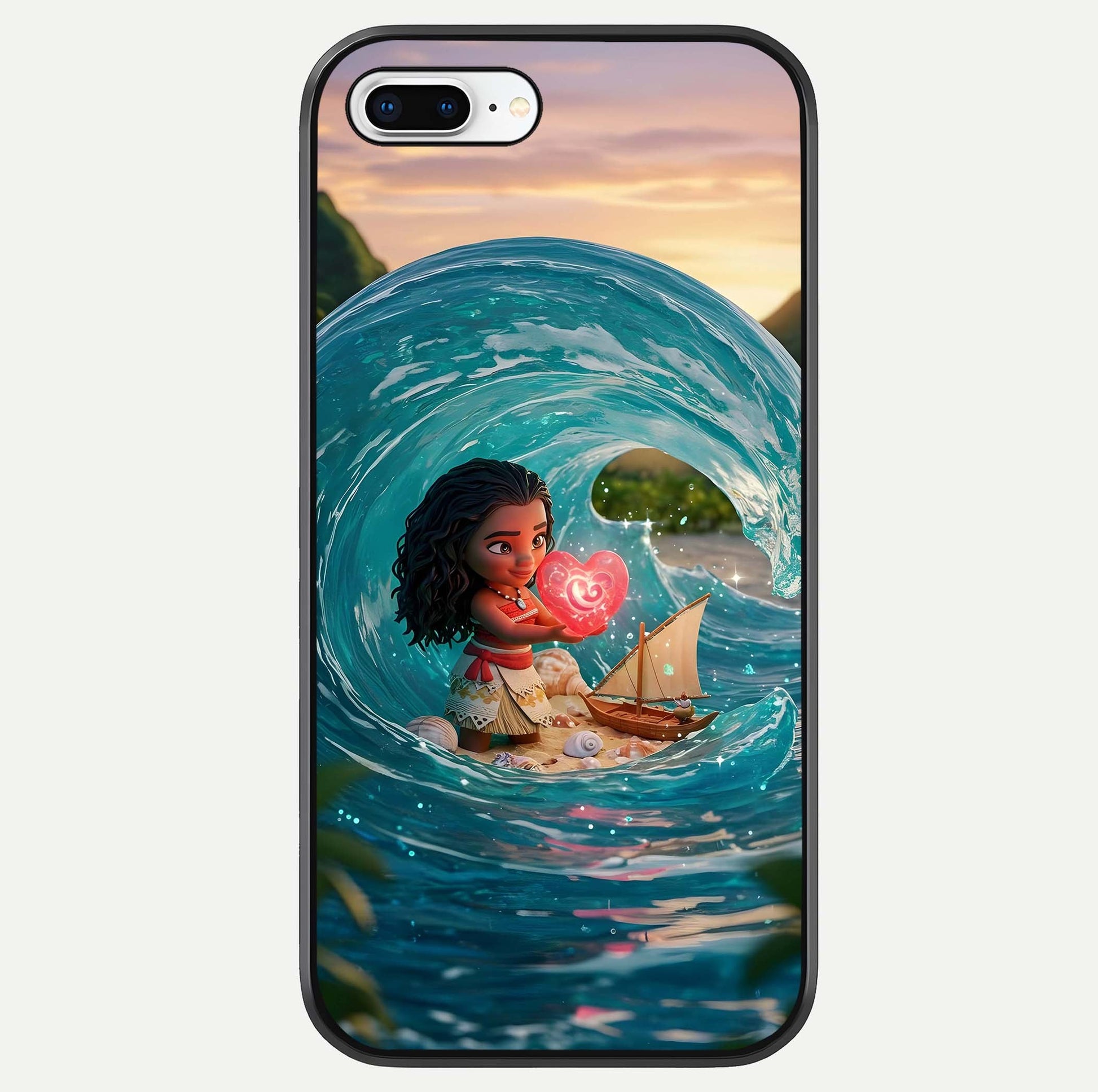 Heart of Ocean Glass Case For iPhone 8 Plus by Custom World