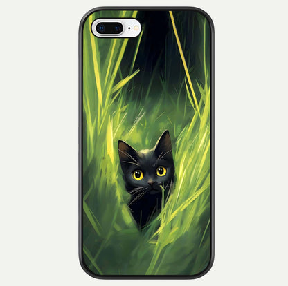 Hidden Cat Whisper Glass Case For iPhone 8 Plus by Custom World
